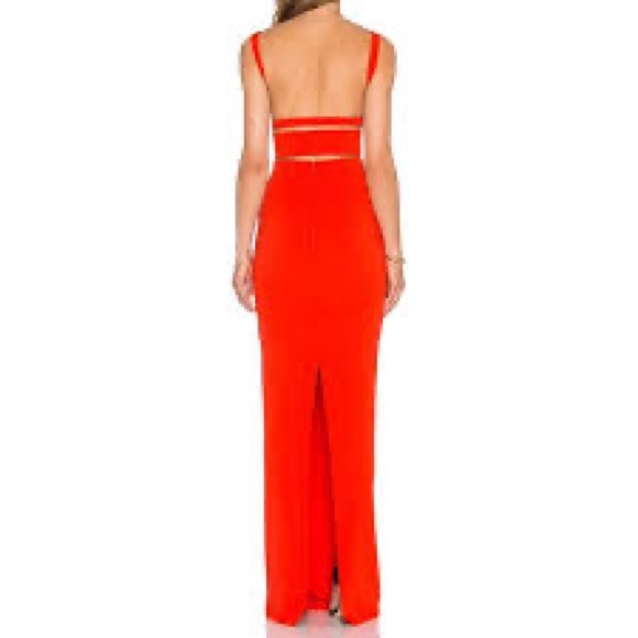 Solace Crockett open back strappy maxi dress with slit. Comfy easy to walk in - Picture 8 of 11